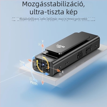 HD sportkamera rezgéscsillapítással, hang- és videófelvétellel, távoli felvétel okostelefonról