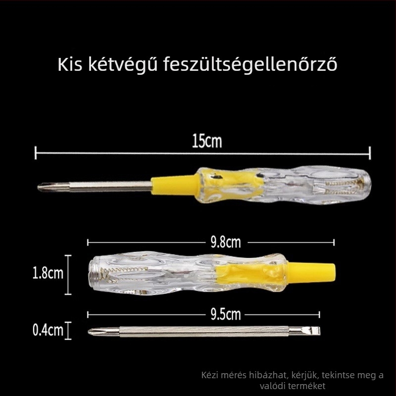 Mingyu feszültségtesztelő toll – kettős használatú, kereszttípus csúccsal, professzionális, otthoni és diákhasználatra