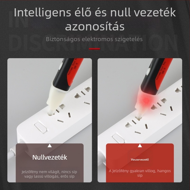 Onkel.J Indukciós toll — otthoni magas pontosságú elektromos teszter a megszakítások detektálására, többfunkciós