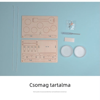 Fa DIY mérleg szett STEM játék gyerekeknek 3–6 éveseknek, tudományos kísérlet