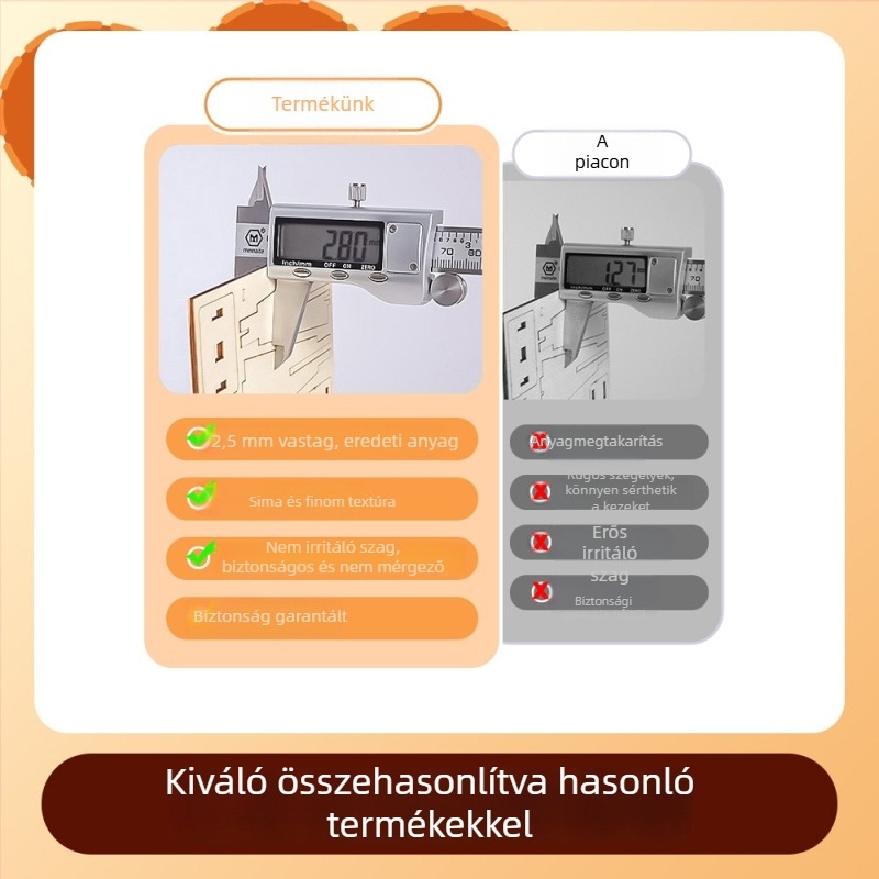 Fa DIY mérleg szett STEM játék gyerekeknek 3–6 éveseknek, tudományos kísérlet