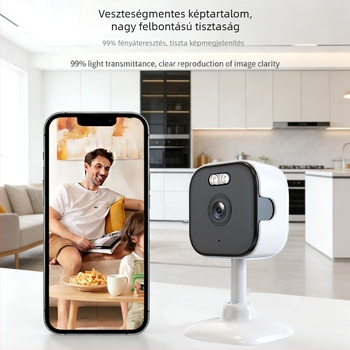 Feikaiya Ky-k01w Beltéri intelligens biztonsági kamera, 1080p, infravörös éjjellátás, Wi‑Fi, távvezérlés mobilalkalmazáson keresztül, felhőalapú tárhely