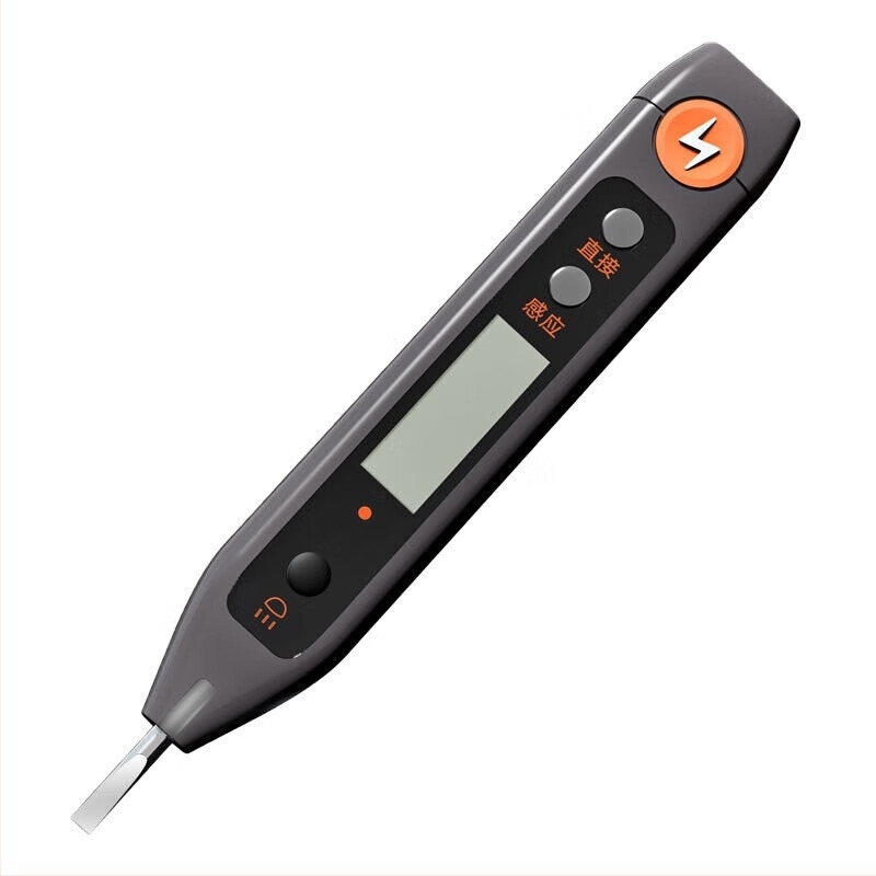 Feszültség-teszt toll digitális kijelzővel — Deli HT7005, 12–250V, multifunkcionális indukciós tesztelő otthoni használatra