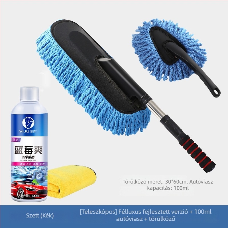 Autómosó mop - korall fleece kefével, Yang Jie márka, hitelesített magánmárka, festéket kímélő tisztító eszköz