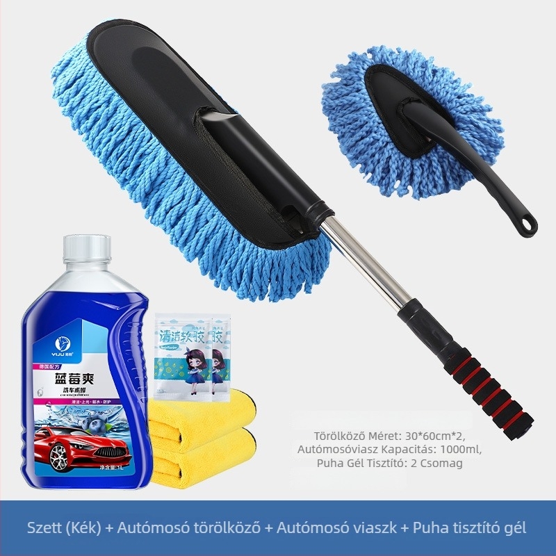 Autómosó mop - korall fleece kefével, Yang Jie márka, hitelesített magánmárka, festéket kímélő tisztító eszköz