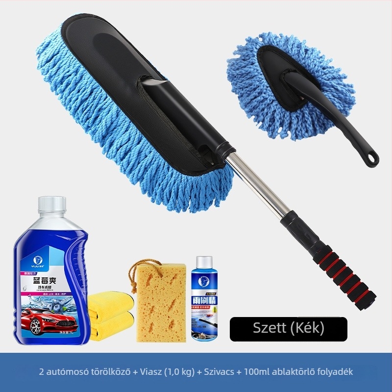 Autómosó mop - korall fleece kefével, Yang Jie márka, hitelesített magánmárka, festéket kímélő tisztító eszköz