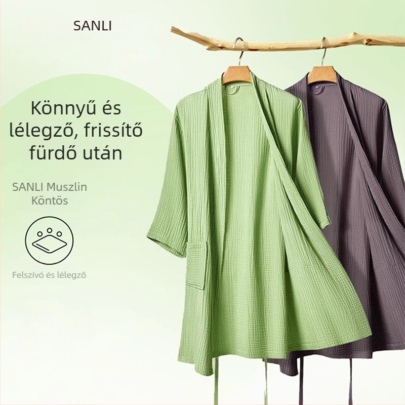 Pamut fürdőköntös pároknak, nőknek, téli szezon, tömeg 320-510 g