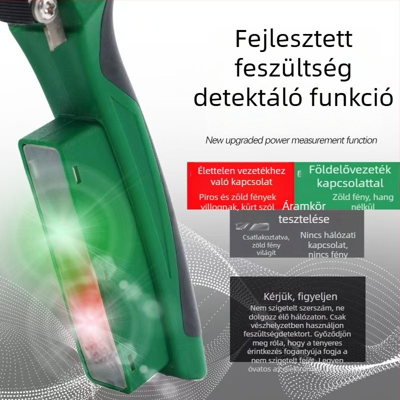 8-in-1 multifunkcionális villanyszerelő fogó feszültségteszterrel a vezetékek lecsupaszítására, vágására és húzására