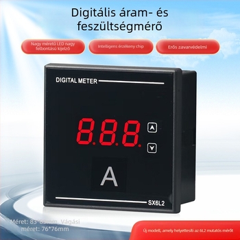 HT 6L2 Digitális AC áram- és feszültségmérő frekvenciával, 220-380V
