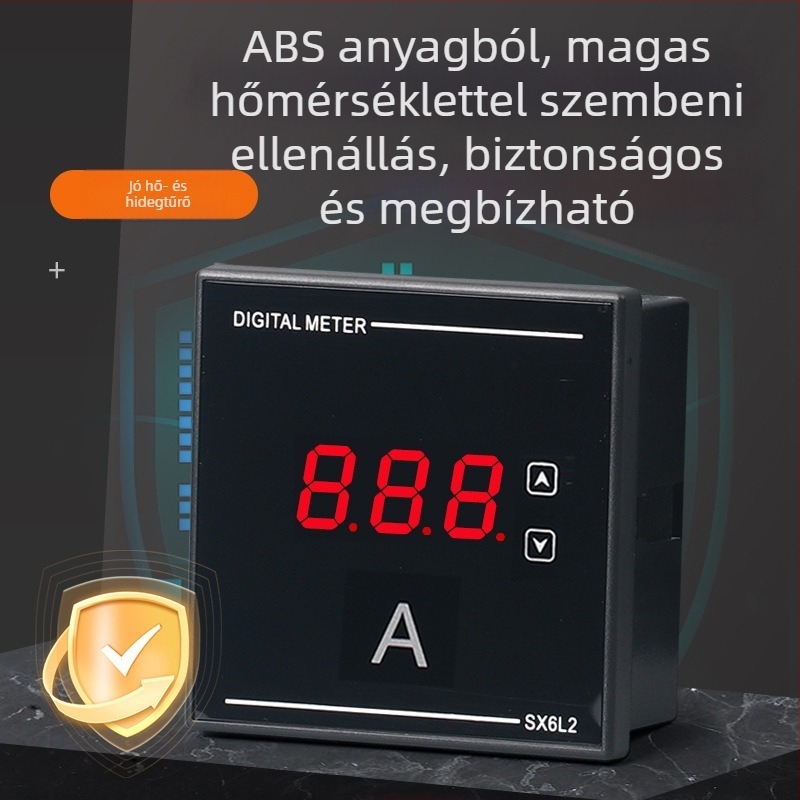 HT 6L2 Digitális AC áram- és feszültségmérő frekvenciával, 220-380V