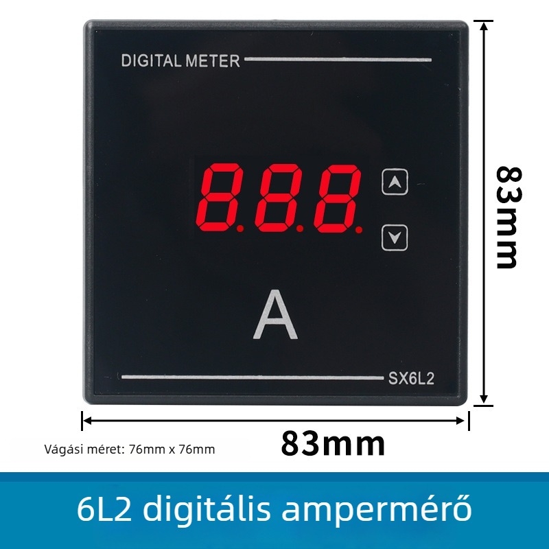 HT 6L2 Digitális AC áram- és feszültségmérő frekvenciával, 220-380V