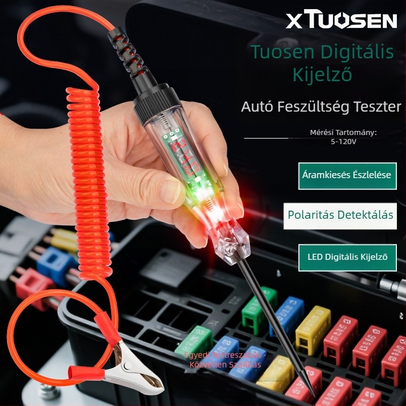 Xtuosen elektromos teszt toll digitális kijelzővel, multifunkcionális áramkör-tesztelő