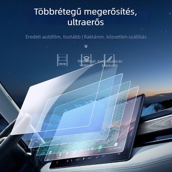 Dongfeng Fengshen központi navigációs kijelzőjére tervezett edzett üveg védőfólia — monolitikus kialakítás, ujjlenyomat-mentes felület
