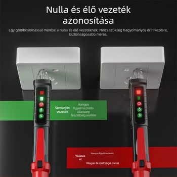 Morning Island feszültségmérő toll — vonalészlelés, élő vezeték nullázás észlelése, megszakítás észlelése