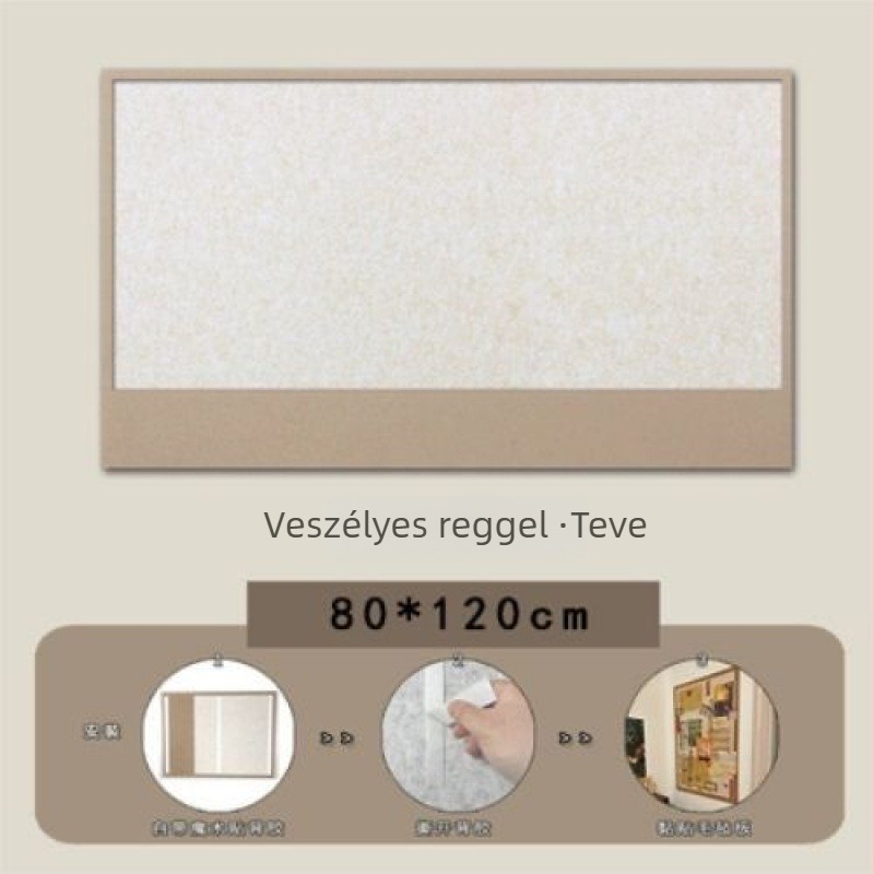 Bambusz falra szerelhető kijelző tábla, öntapadós, fúrás nélküli, modern minimalista stílus – fotófal és kollégiumi dekoráció