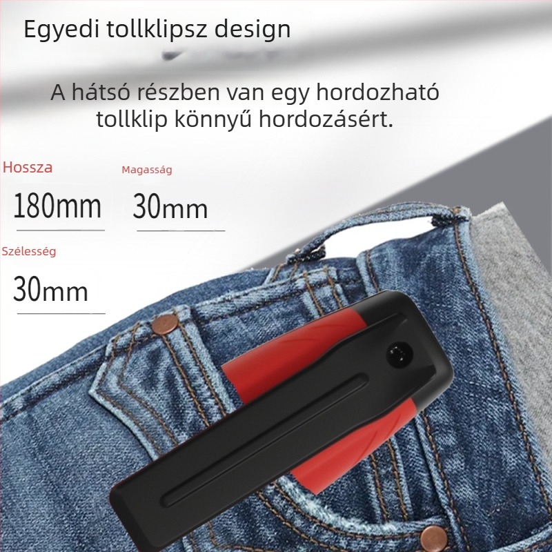 HT96A feszültségmérő toll hangos figyelmeztetéssel, érzékelővel, digitális kijelzővel, 6V-390V, villanyszerelőknek