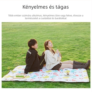 Kültéri piknik matrac alumíniumfóliával, nedvességálló és csúszásmentes, kemping takaró 200x145 cm / 200x200 cm