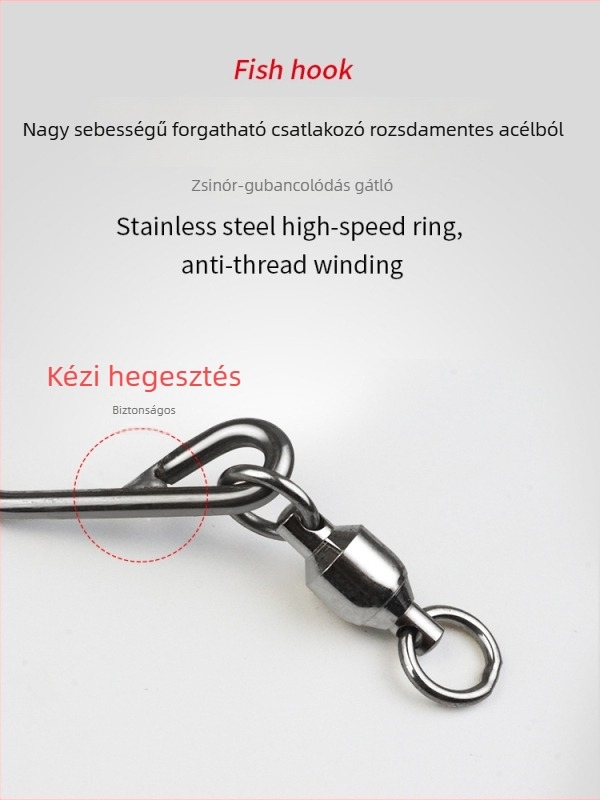 Mély-tengeri horgászkészlet hajóra, ívelt egykaros tartó és rozsdamentes acélsodrony