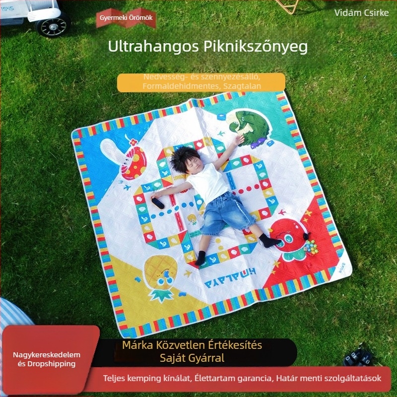 Himalaya kültéri piknik matrac – vastag, vízálló, összecsukható kemping matrac, nedvességálló, 2-4 főre, strand és gyerekek számára