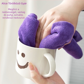 Fodrászszalon törölköző mikroszálas, vastagított, kiváló nedvszívó képesség, 100 g, egyszerű szövés, logóval történő testreszabás, arctisztító törölköző