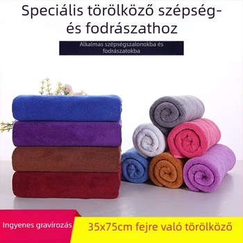 Borbélyüzlet törölköző, 35×75 cm, fejkendő, háziállat törölköző, logóval ellátott törölköző, ajándék