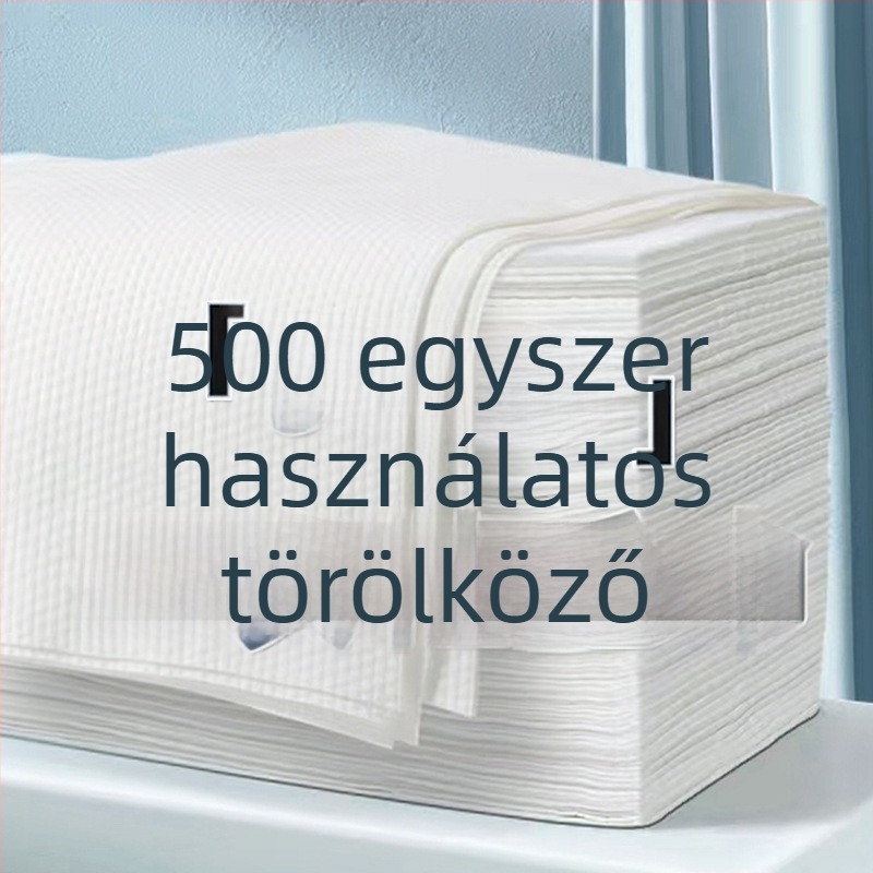 Egyszerhasználatos törölközők szállodai és szalonhasználatra, megvastított és megnagyobbított, hajturban, 70 g, nedvességfelszívás 16–20 s, 500 darab