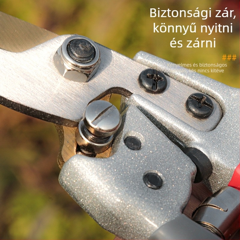 SK5 metszőolló kerthez és otthoni használatra, rugós, erőkímélő olló bonsai- és gyümölcságakhoz