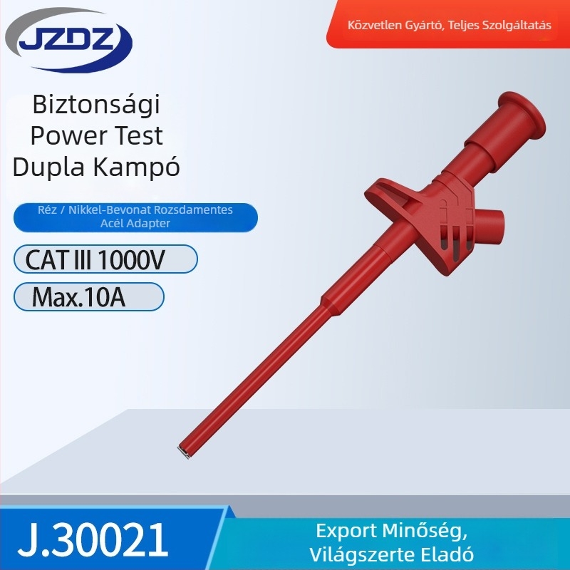 JZDZ 30021 Tesztcsipesz biztonságos csatlakozóval
