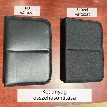 Sminkecsetek táska, 24 darabos készlet, PU bőr, függőleges összecsukható dizájn, ecsettáskával