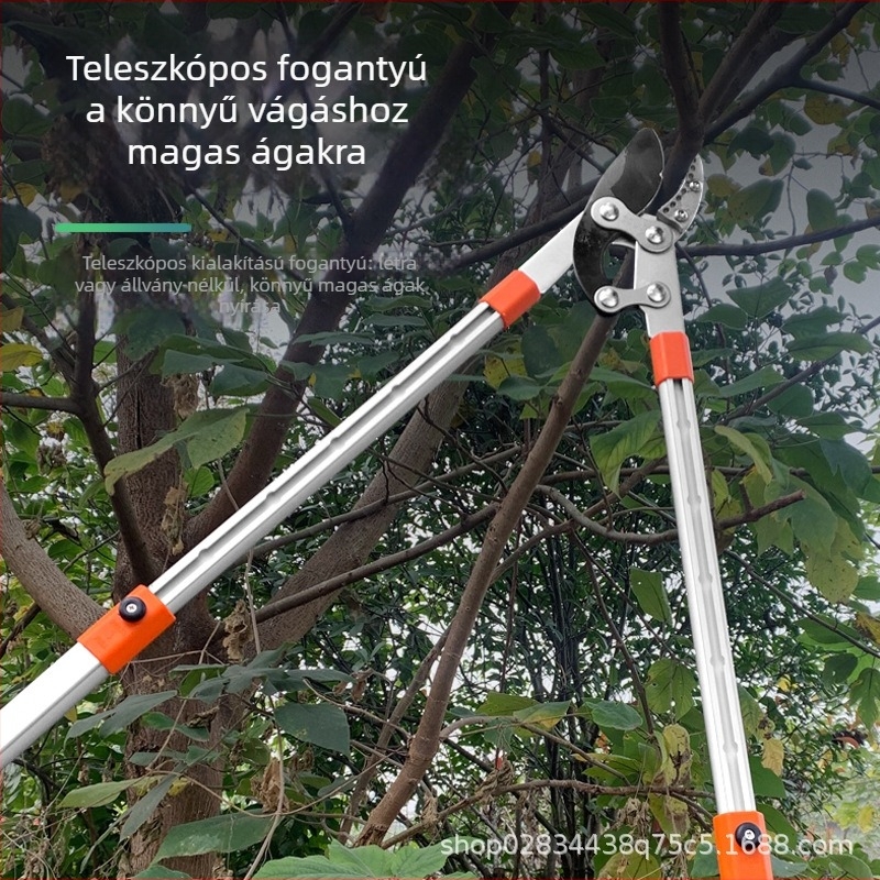 Teleszkópos ágvágó olló SK-5 pengével, alumínium ötvözetű nyél, tömege 1300 g