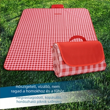 Piknik matrac, vastag, kültéri vízálló, összecsukható 600D Oxford anyagból, 1 személyre