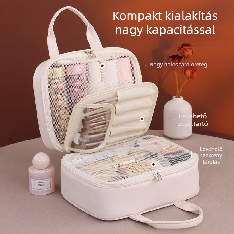 Ai yijiu 8096 Kocka alakú bőr kozmetikai táska - vízálló, modern egyszerű stílus