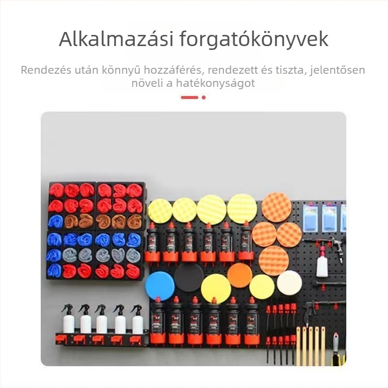 Falihoz szerelt törölközőtartó és tároló szekrény autómosó és szépségszalon számára, műanyag