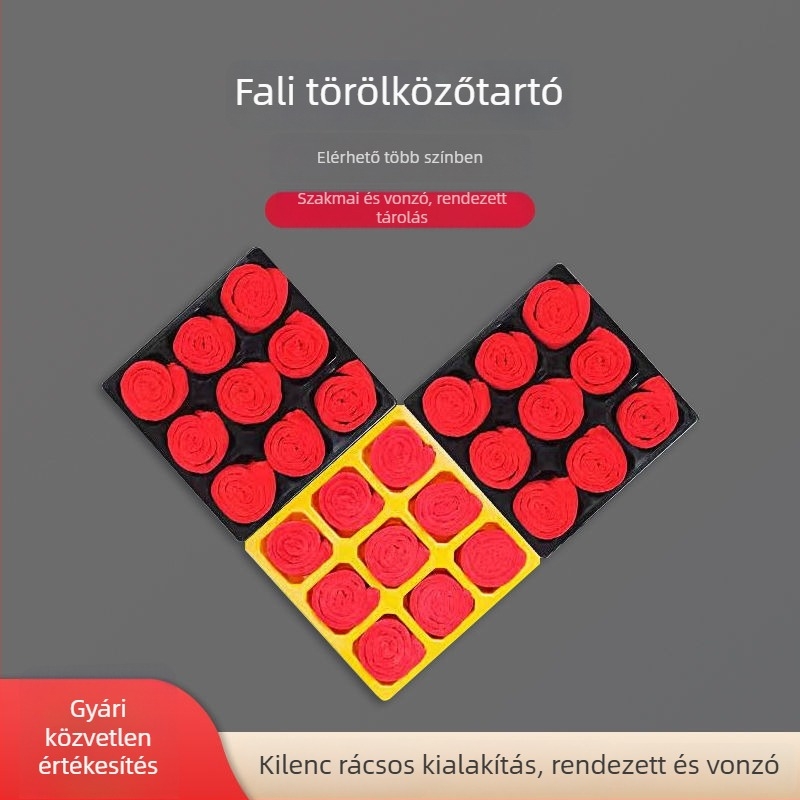 Falihoz szerelt törölközőtartó és tároló szekrény autómosó és szépségszalon számára, műanyag