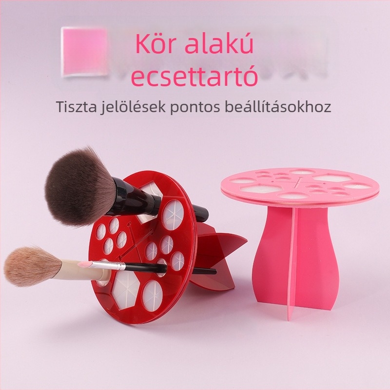 Szilikon sminkecset szárítóállvány, kör alakú, levehető, tisztításhoz, 176 g