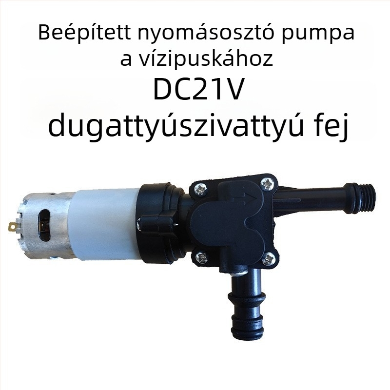 Autómosó pumpa nagynyomású pisztollyal — pisztolyfej fémötvözetből (rozsdamentes acél/bronze), markolat műanyag, permetezési távolság 5–8 m, víznyomás 30 bar, súly 2,2 kg