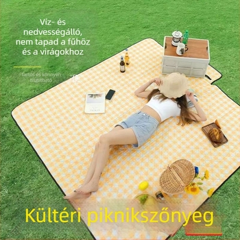 Szabadban használható piknik matrac, nedvességálló, hordozható, vastag, összecsukható, 5–8 személy részére, kempingezéshez és főzéshez.