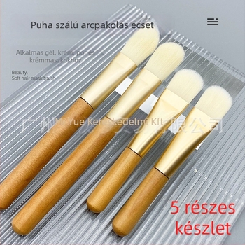 Arcmaszk ecset lágy sörtékkel – spa hidroterapia, agyagmaszk felviteléhez, teljes ecsetkészlet