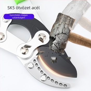 Teleszkópos kerti metsző a magas ágakhoz, SK5 acél pengével, alumínium ötvözetű nyéllel