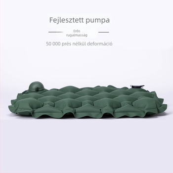 Kültéri felfújható ülőpárna, 40d nylon anyag + TPU lamináció, nedvességálló, 100 g, modell MXz-d100ay, kempingezéshez és utazáshoz
