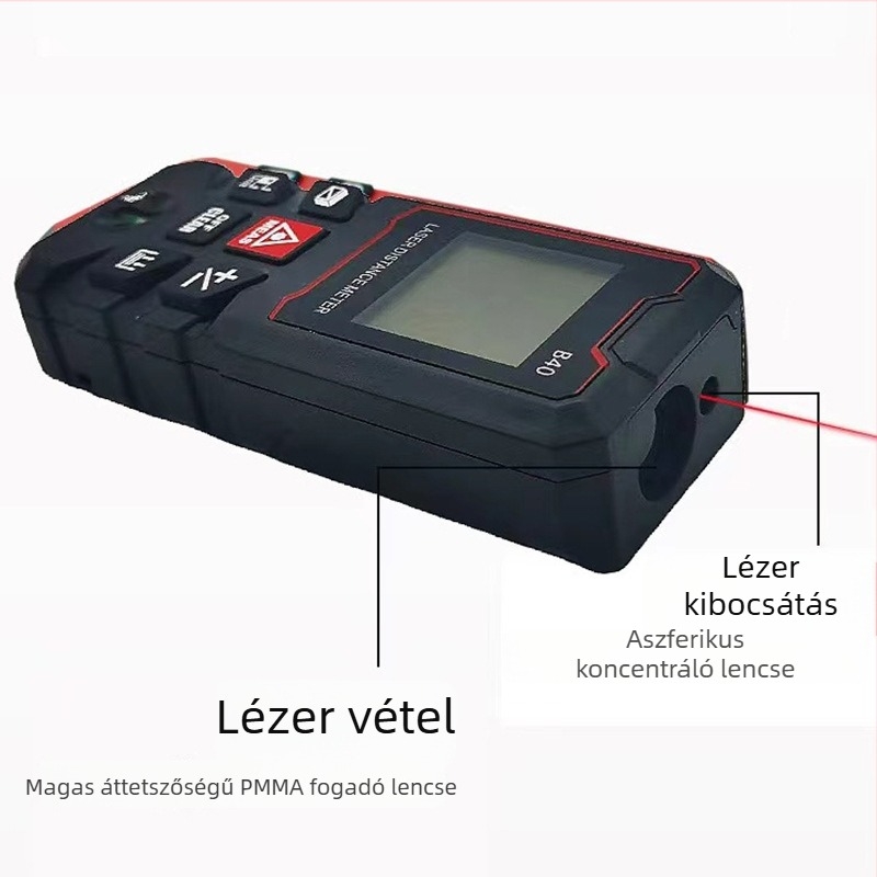 Kézi lézeres távolságmérő, 80 m, beltéri és kültéri használatra, lézeres mérőeszköz-sorozat, multifunkcionális intelligens távolságmérő