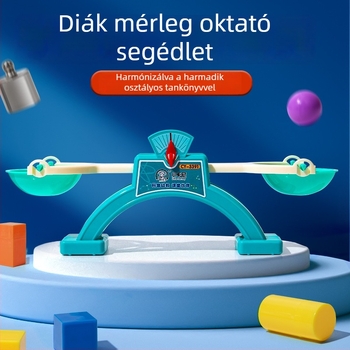 Tanítási mérleg diákoknak — műanyag kivitel, Little Carney, matematikai és fizikai kísérletekhez