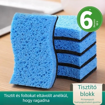 Balance Chaohui fa cellulóz szivacs edényekhez — nedvszívó, nem tapad az olajhoz, fazekakhoz és tálakhoz ideális