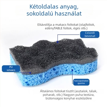 Balance Chaohui fa cellulóz szivacs edényekhez — nedvszívó, nem tapad az olajhoz, fazekakhoz és tálakhoz ideális