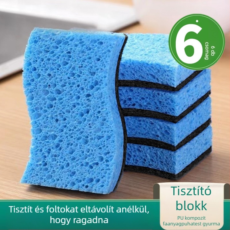 Balance Chaohui fa cellulóz szivacs edényekhez — nedvszívó, nem tapad az olajhoz, fazekakhoz és tálakhoz ideális