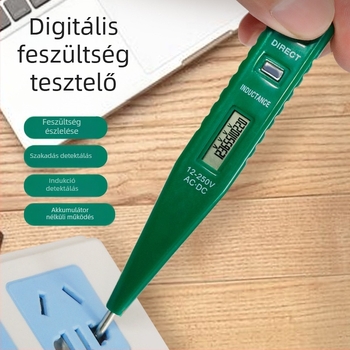 Villamossági teszt toll digitális kijelzővel a kontinuitás és szivárgás teszteléséhez, professzionális szerszám építkezésekhez, nagy pontosságú