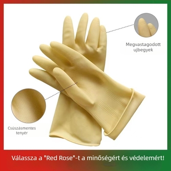Egyszer használatos latex kesztyűk tisztításra, mosogatásra és háztartási feladatokra