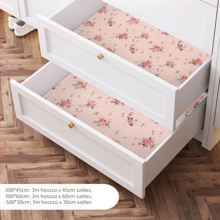 Fiók- és szekrénypad — antibakteriális, nedvesség- és olajálló, vízálló habból készült; ideális gardróbokhoz, cipősszekrényekhez és konyhákhoz