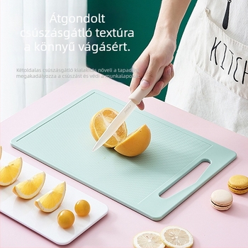 Kétoldalas gyümölcs- és zöldségvágódeszka, vastított konyhai előkészítő tábla