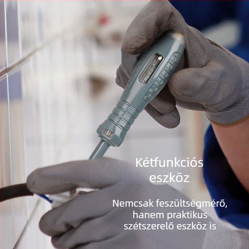 Feszültségmérő beépített fényforrással, többfunkciós elektromos szerszám vezeték-szakadás detektálással és nagy nyomatékú csavarhúzóval